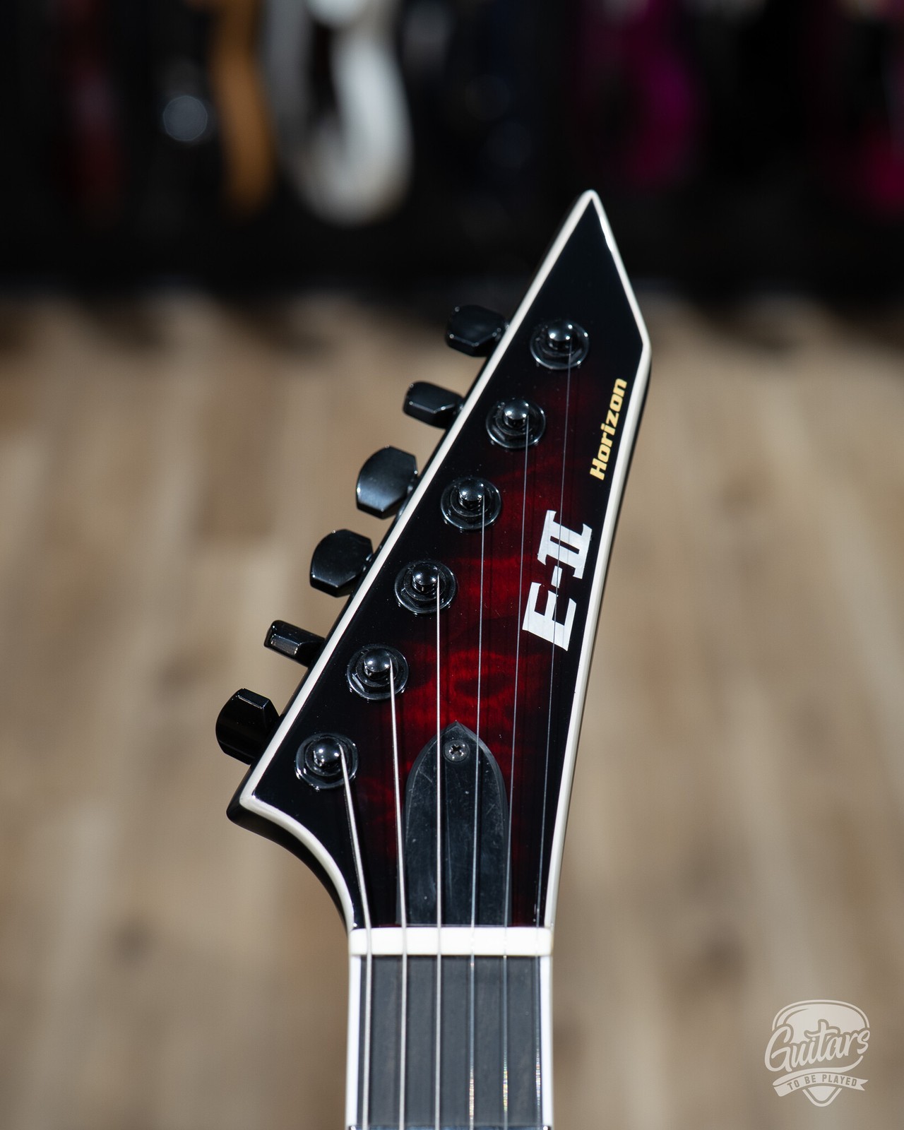 ESP E-II Horizon NT-II EMG w/ Case – See Thru Black Cherry Sunburst (B-stock)