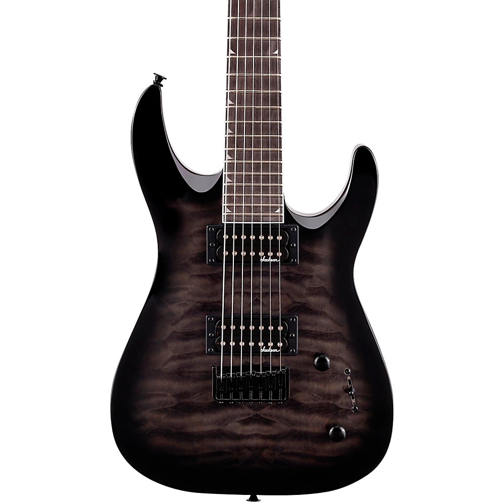 Jackson JS Series Dinky Arch Top JS22Q-7 DKA HT Transparent Black Burst