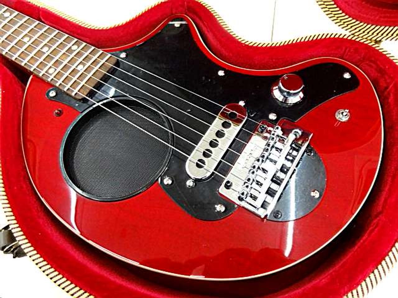 FERNANDES ZO-3 BM Travel Electric Guitar Built-In Amp w/ Case Tested TB03 18.0