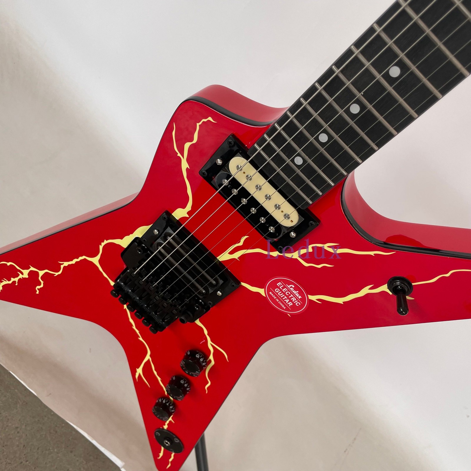 Custom Dimebag Darrell Rebel H-H Pickup FR Bridge Rosewood Freteboard Red