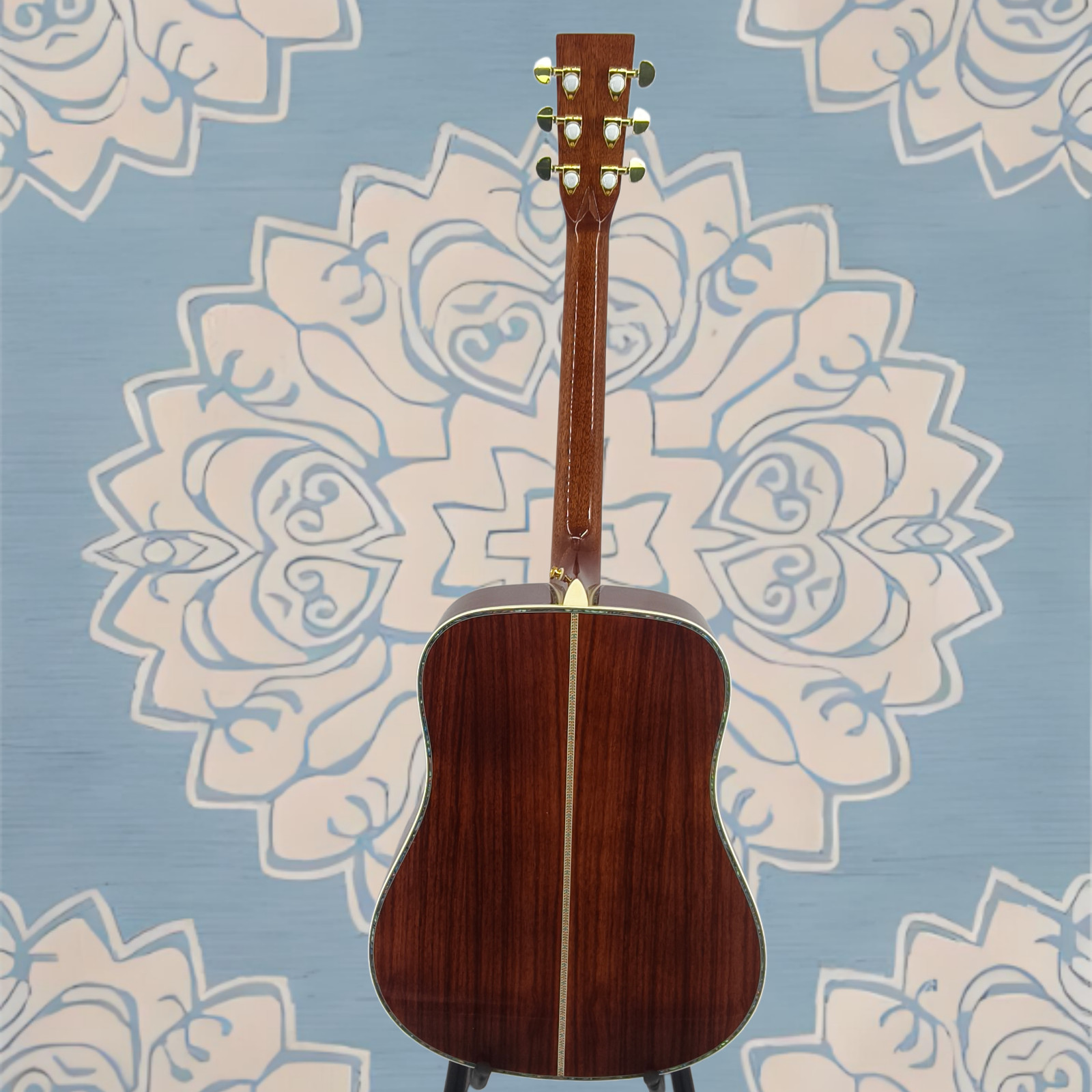 US Ship D-45 Acoustic Guitar Natural Finish Spruce Top Rosewood Back