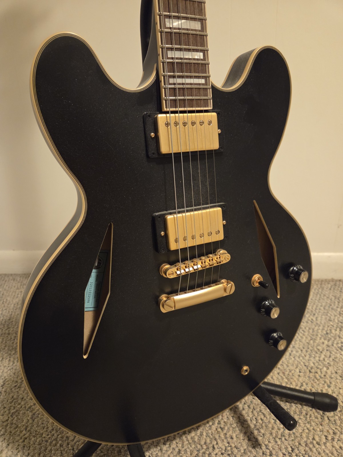 Epiphone Emily Wolfe Sheraton Stealth Semi-Hollow Electric Guitar w/Case (Used)