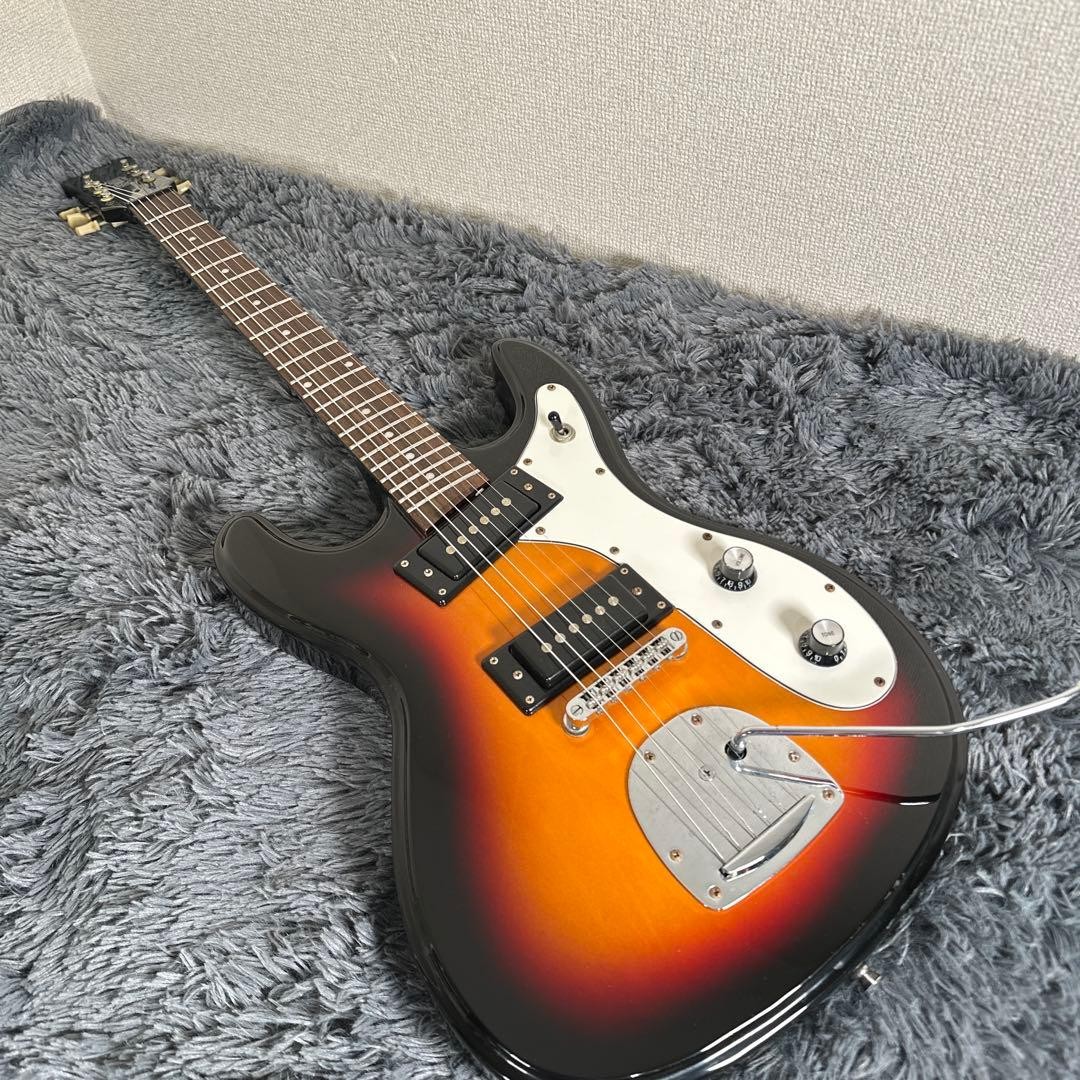 Electric Guitar Eastwood Sidejack DLX Mosrite Style 2010s Sunburst Neck Korea
