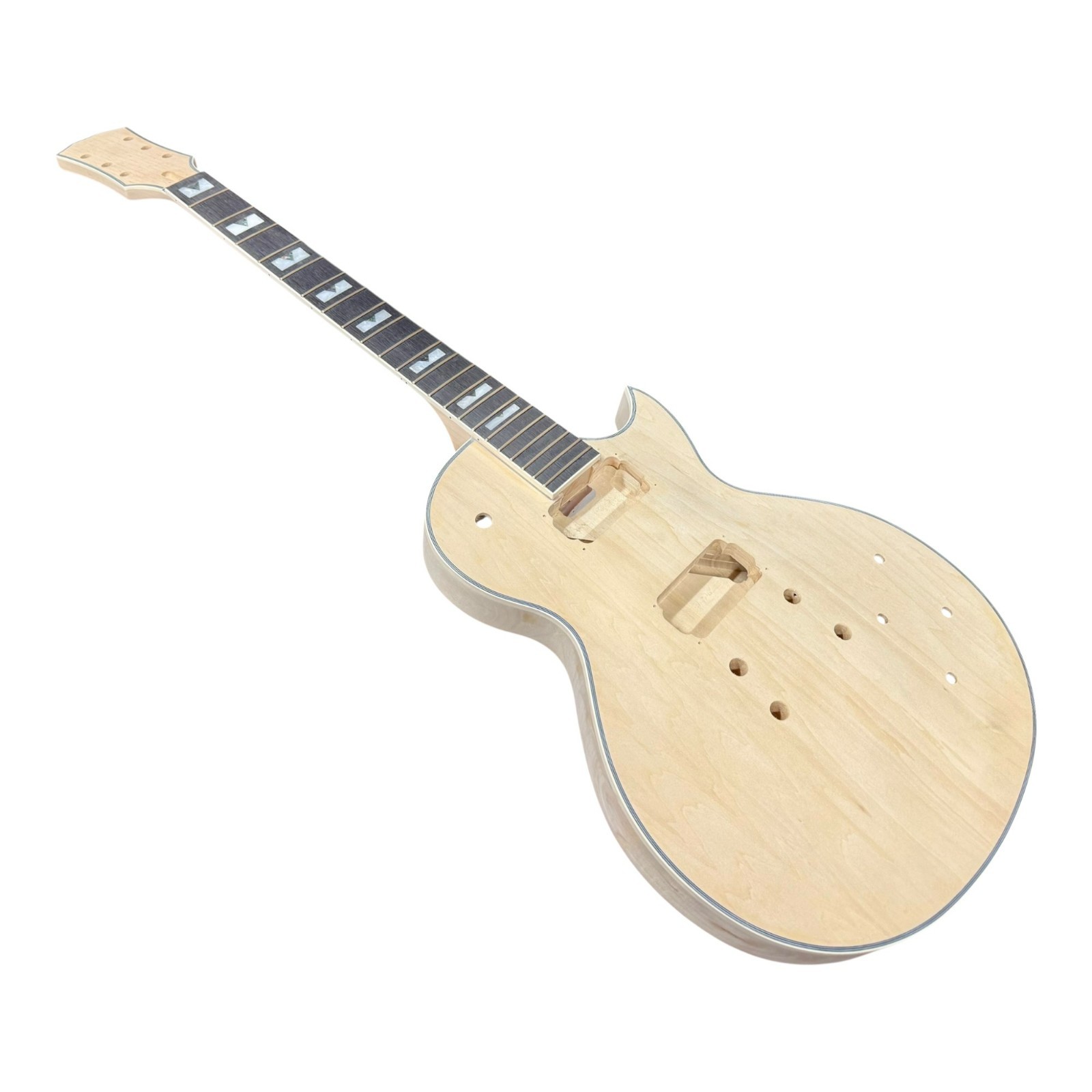 Haze E238DIY Arched Top Solid Basswood Body Maple Set-Neck HLP Electric Guitar