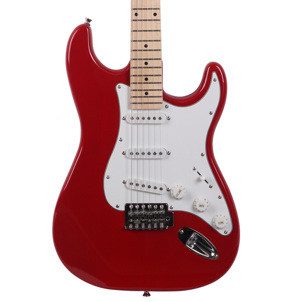 Glarry GST Maple Electric Guitar for Student School Band w/ Portable Bag