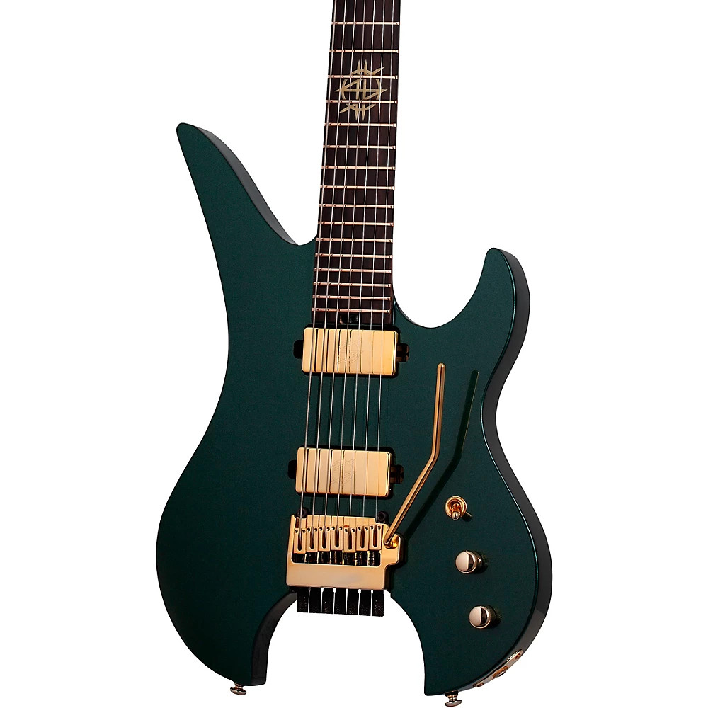 Schecter Synyster Gates Custom 7String TR Headless Guitar Oak Green Metallic