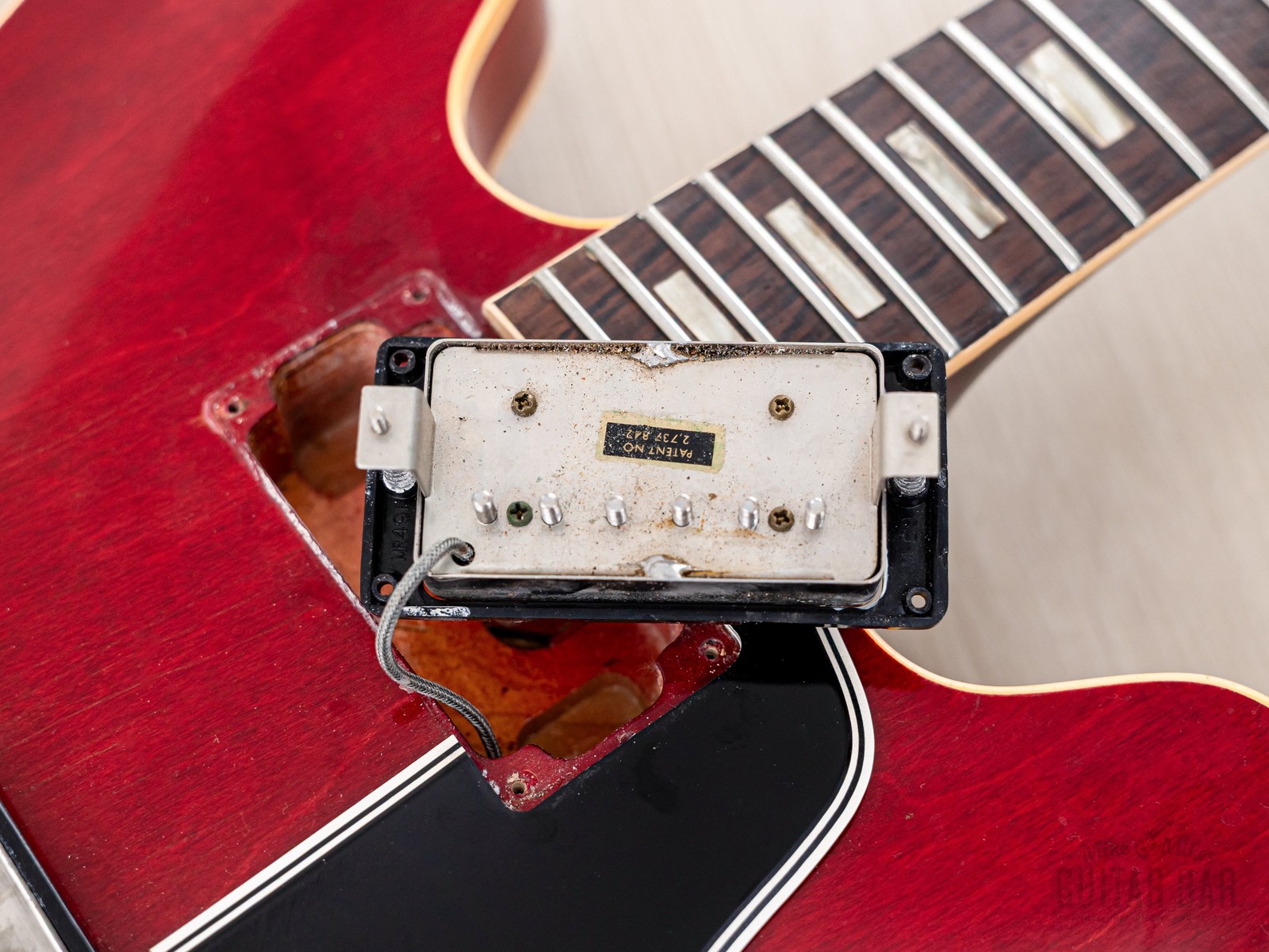 1962 Gibson ES-335 TDC Vintage Semi-Hollow Guitar w/ Bigsby, Pat # Pickups, Case