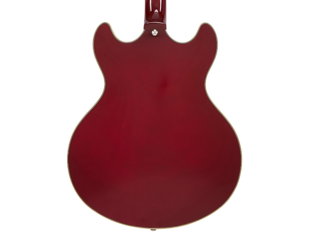 D’Angelico Premier DC Semi-Hollow Guitar – Burnt Red