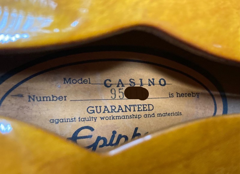Epiphone Casino Made in Japan w/gig bag USED