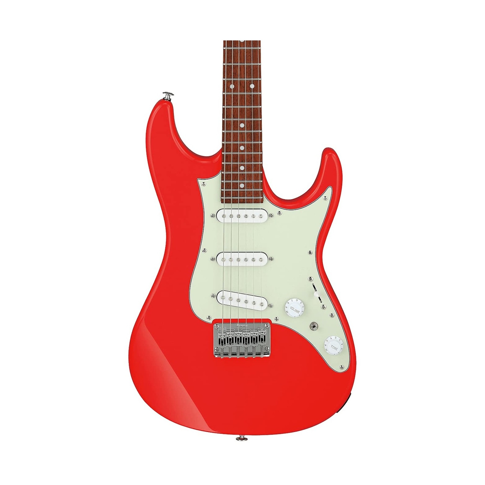 Ibanez 6 String Solid-Body Electric Guitar, Right, Vermilion (AZES31VM)