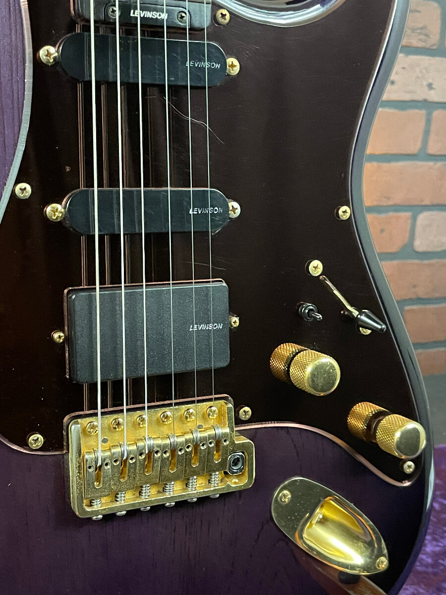 1991 Levinson Blade RH-4 Misty Violet HSS Strat Style Electric Guitar w/ Gig …
