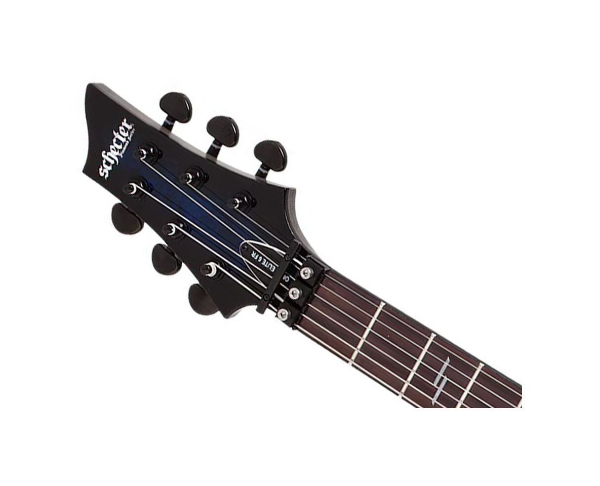 Schecter Omen Elite-6 FR Electric Guitar – See Thru Blue Burst
