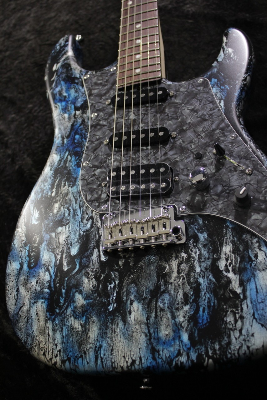 James Tyler Usa Studio Elite Hd “Black And Blue Shmear” Faux *Ok947