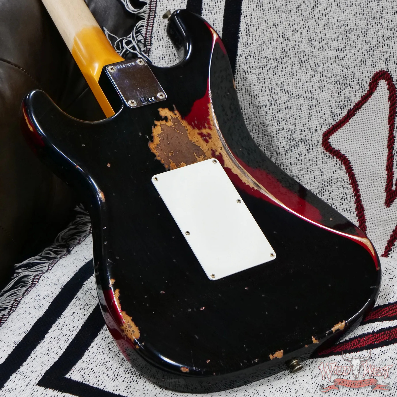 Fender Custom Shop Black Lightning Stratocaster Floyd Rose Apple Red 8.00 lbs