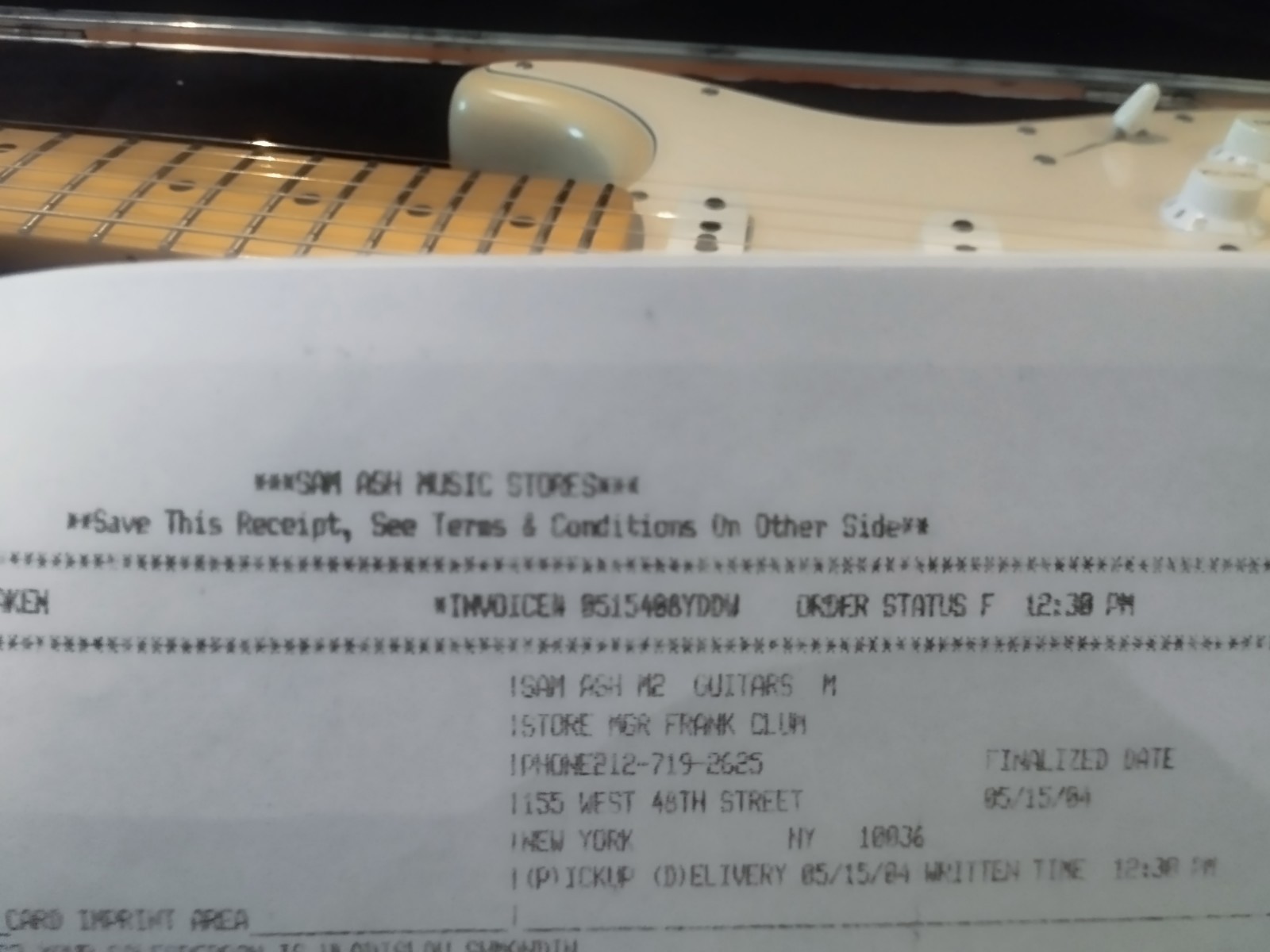 Fender Hwy 1 Stratocaster Honey Blonde Guitar +Deluxe Fender Case Original Owner