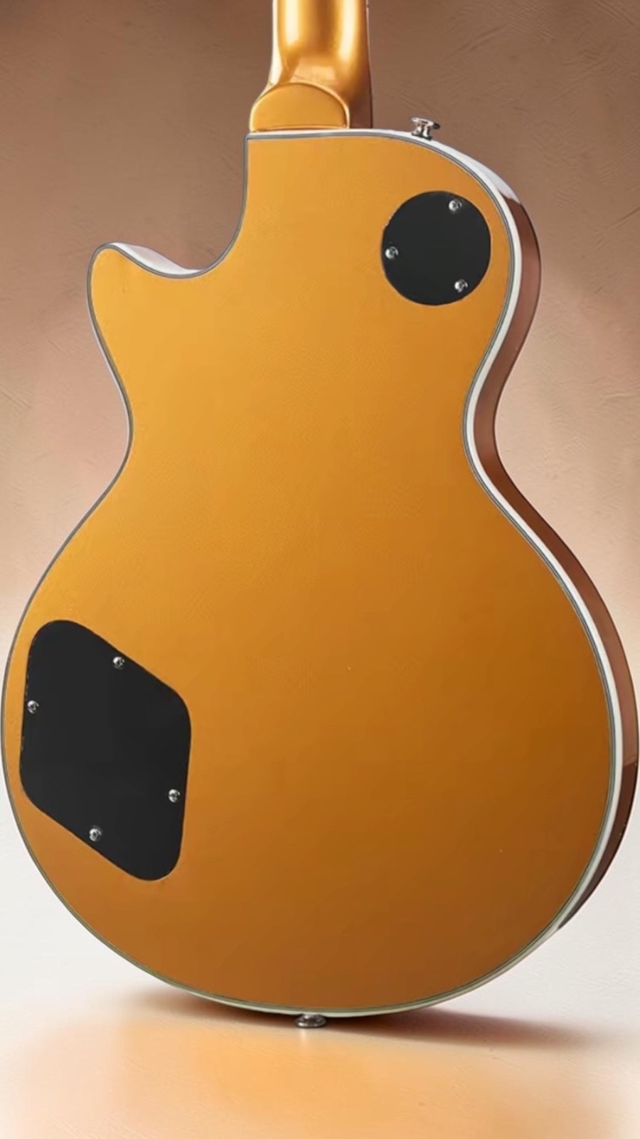 ChillCat Custom Gold Top Electric Guitar One Piece Roasted Mahogany