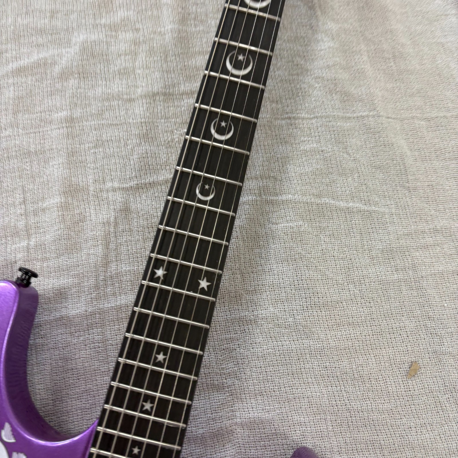 US Warehouse Purple Ouija Kirk Hammett Electric Guitar With Floyd Rose Tremolo