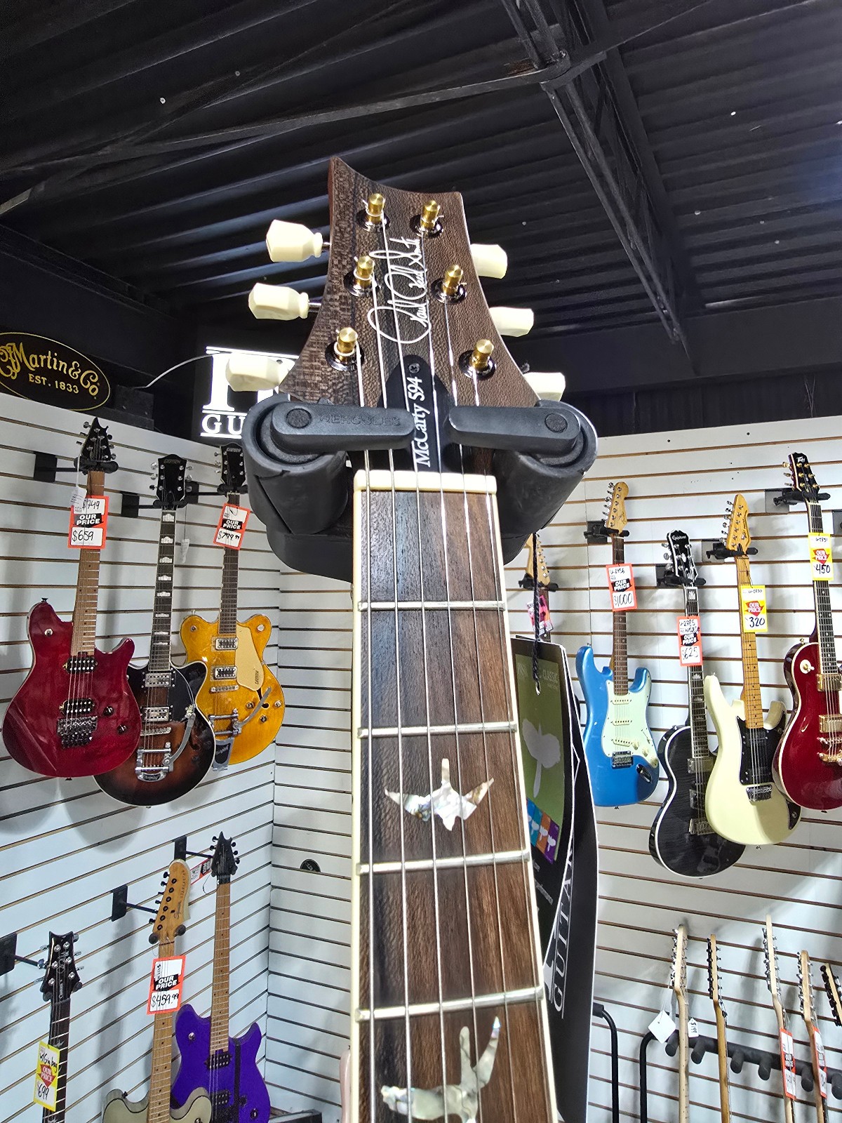 PRS Wood Library McCarty Singlecut 594 – Satin Platinum + FREE Plek & Setup #627