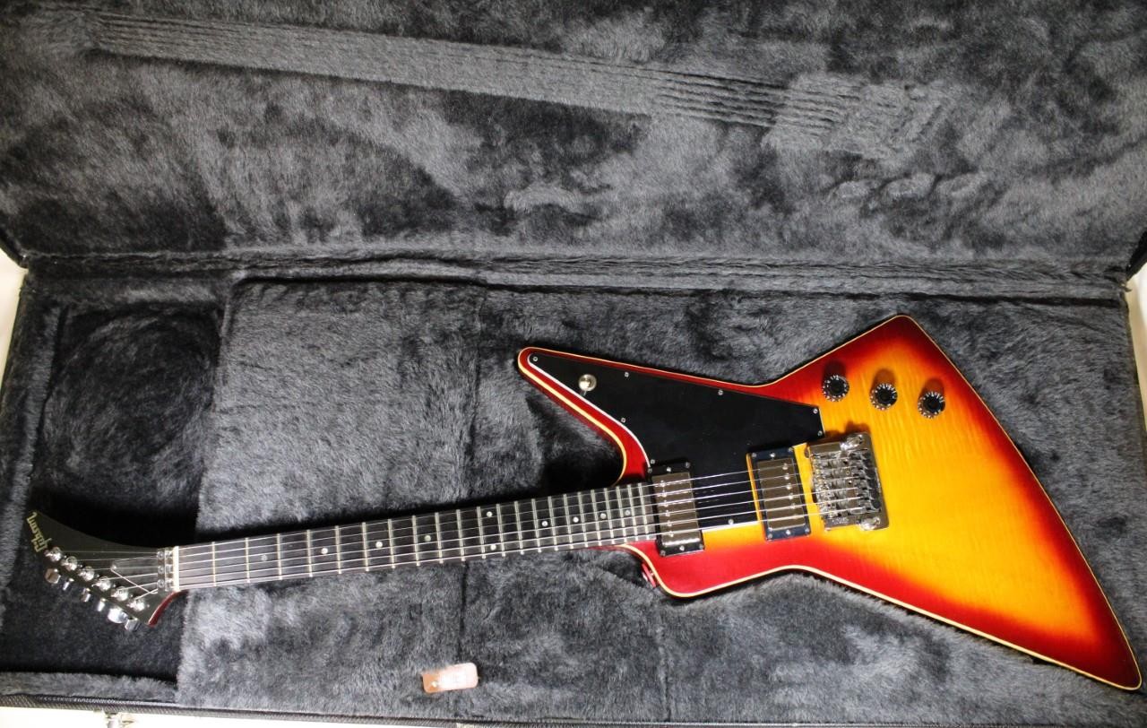 Rare 1983 Gibson Explorer CMT Electric Guitar – Antique Cherry Sunburst
