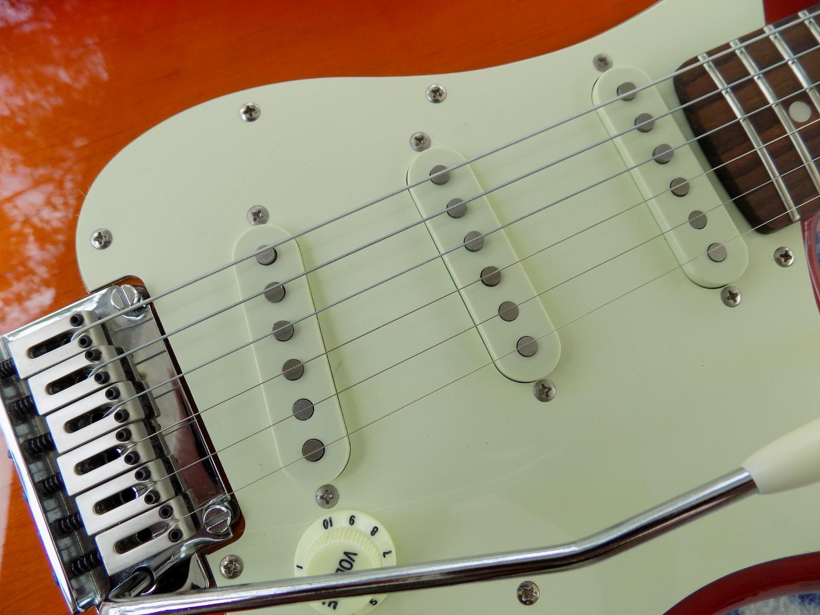 Squier Standard Series Strat, Alnico Pickups, Custom Wiring,Two Point Tremolo