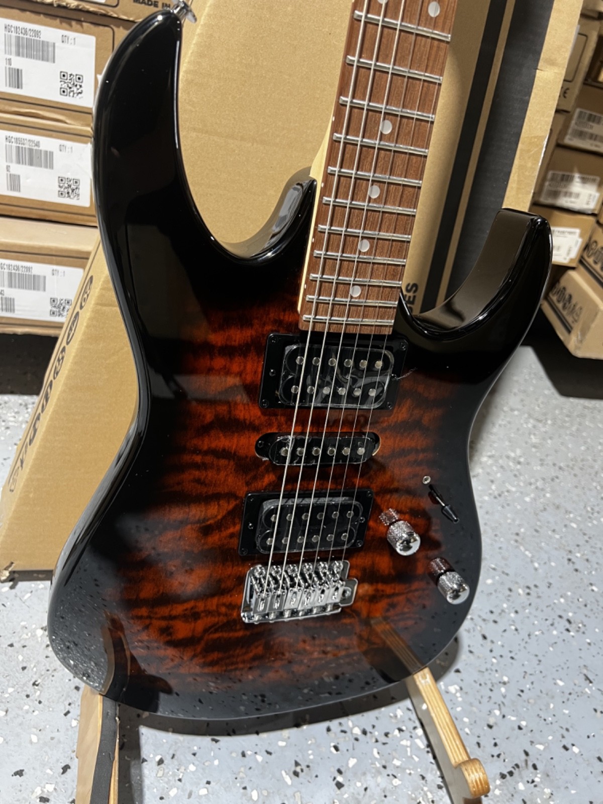 Ibanez Gio GRX70QA Electric Guitar – Sunburst