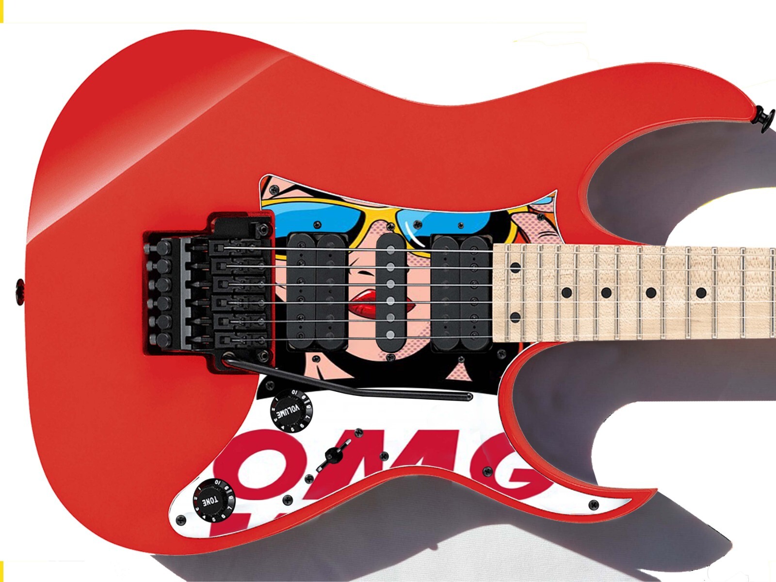 Guitar Skin Wrap Axe Re-Skin Pop Rock Molly Wannabe Groupie Girl – 1217