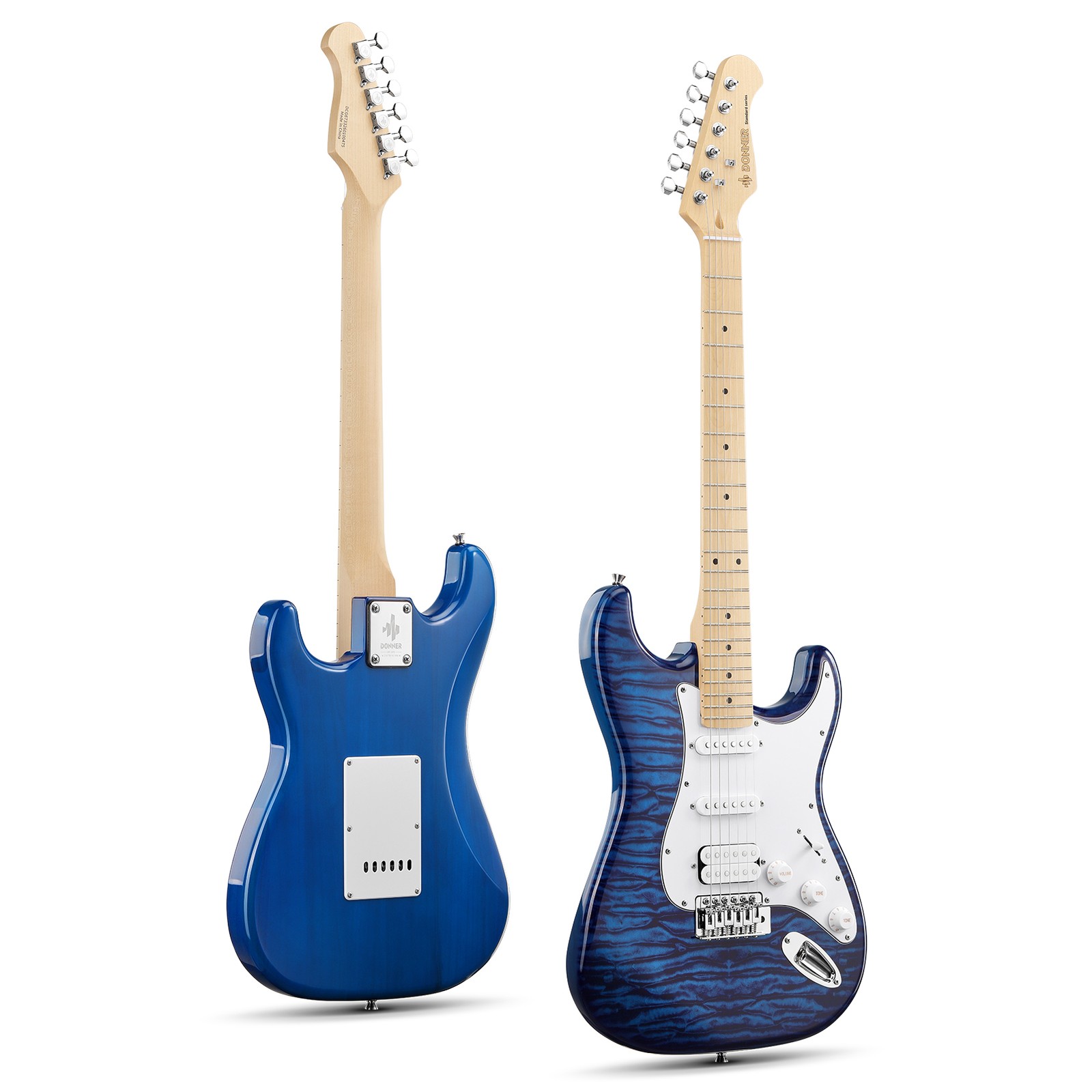 Donner DST-95 Electric Guitar Kit With Amp Solid Body Full Size | Indigo Blue