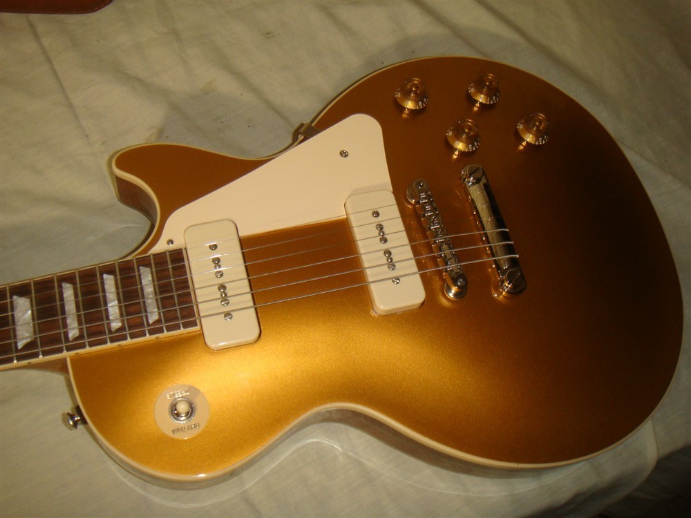 2024 GIBSON USA LES PAUL STANDARD 50’s P90 GOLD TOP ELECTRIC GUITAR W CASE
