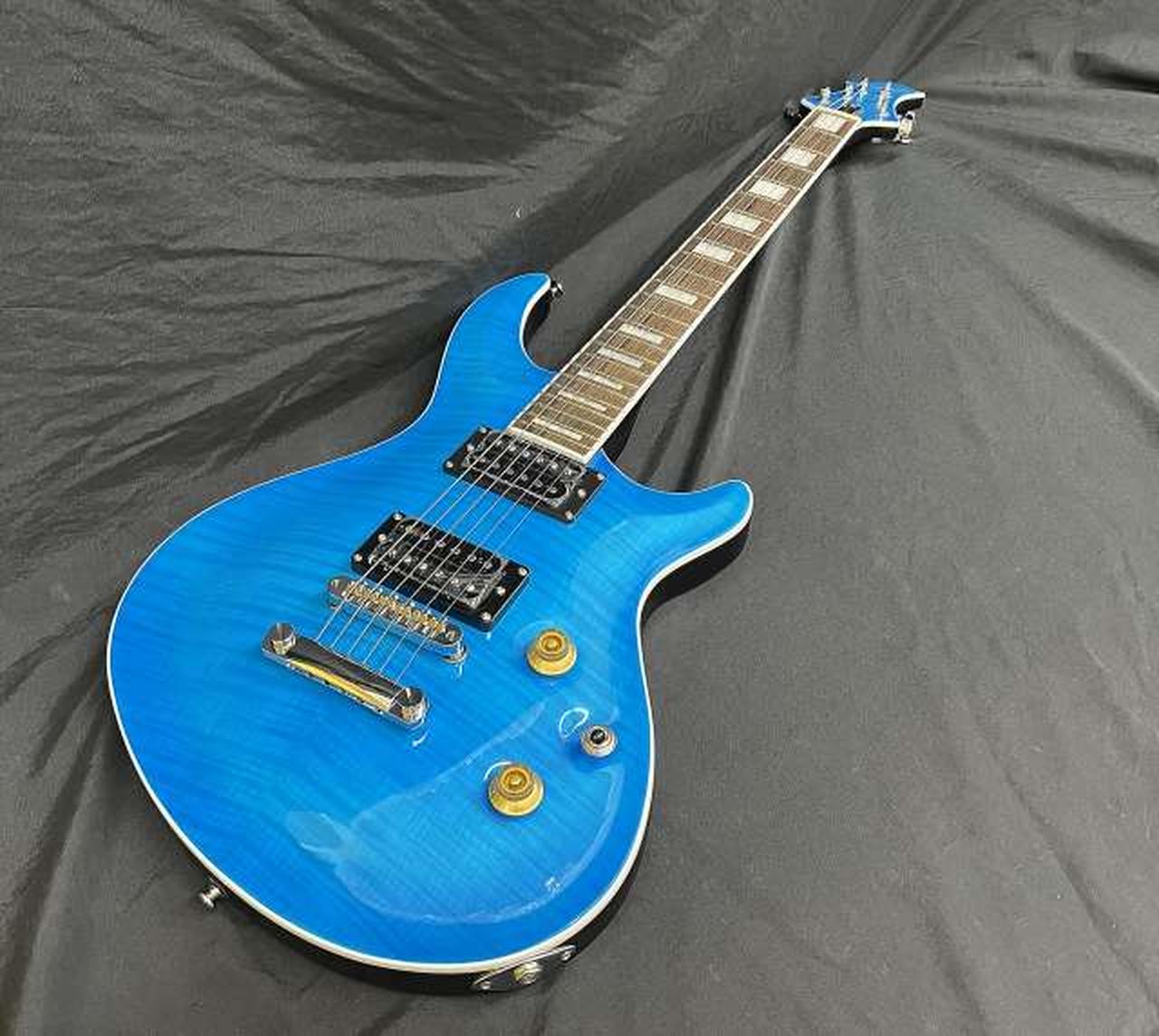 GRASSROOTS G-MYSTIQUE SEE THRU BLUE [New and unused】Electric Guitar