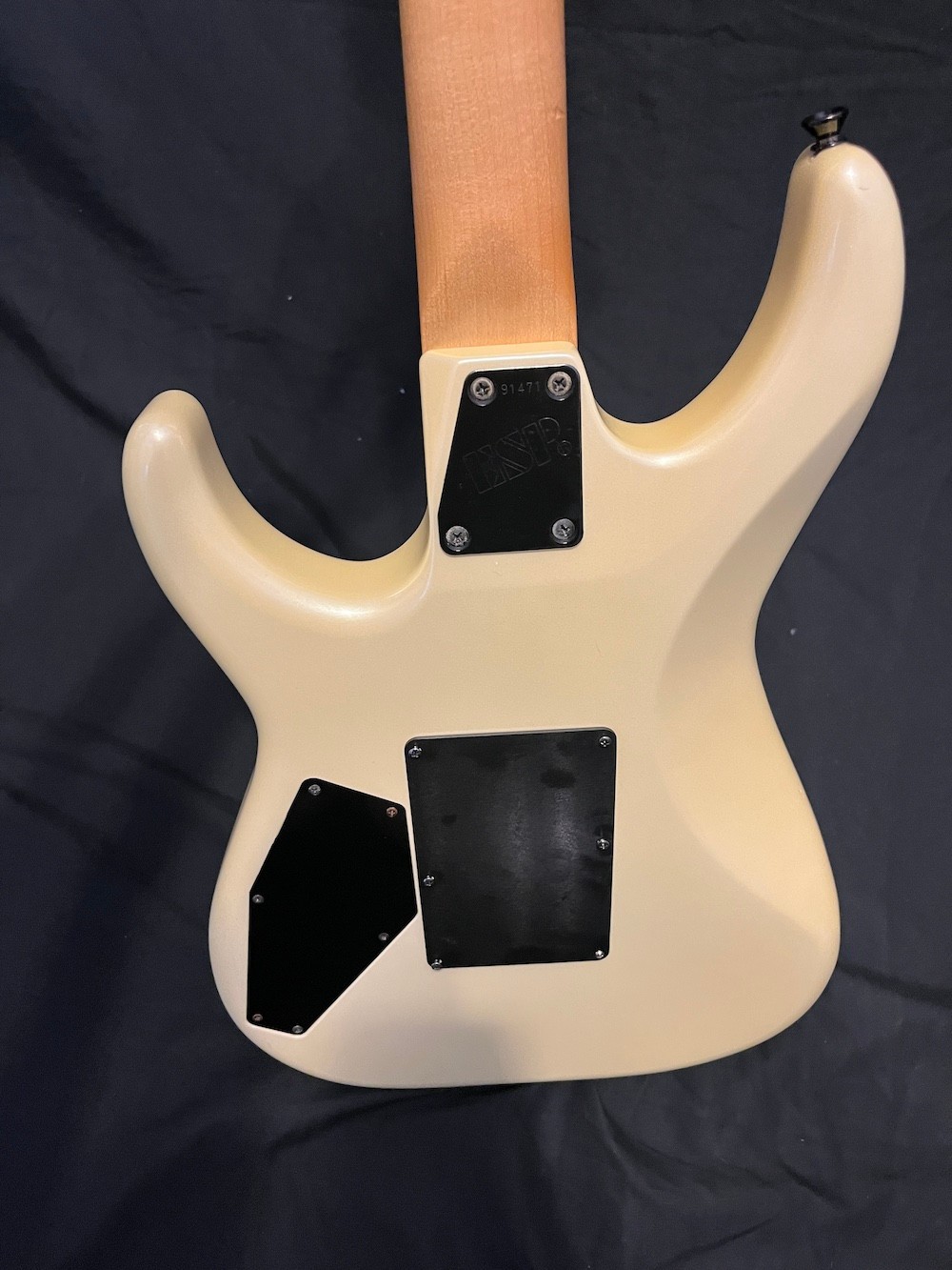 Rare 1991 Vintage ESP M-1 Guitar H/S in Pearl White W/Case Queensryche Vibe!