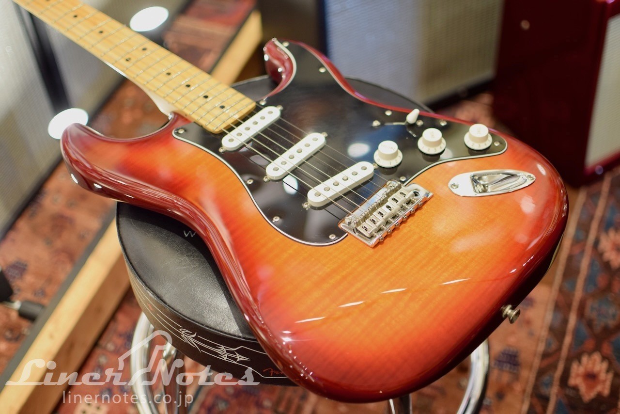 Fender Player Stratocaster Plus Top Electric Guitar Aged Cherry Burst #JB27019