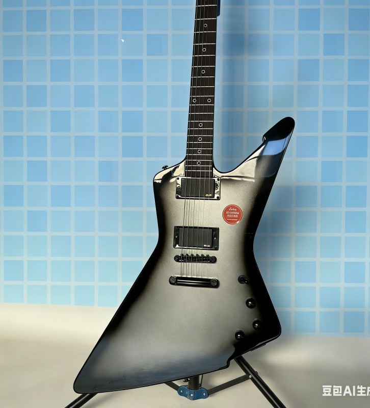 solid exp modern electric guitar silver burst Rounded fret Edge stainless Fret