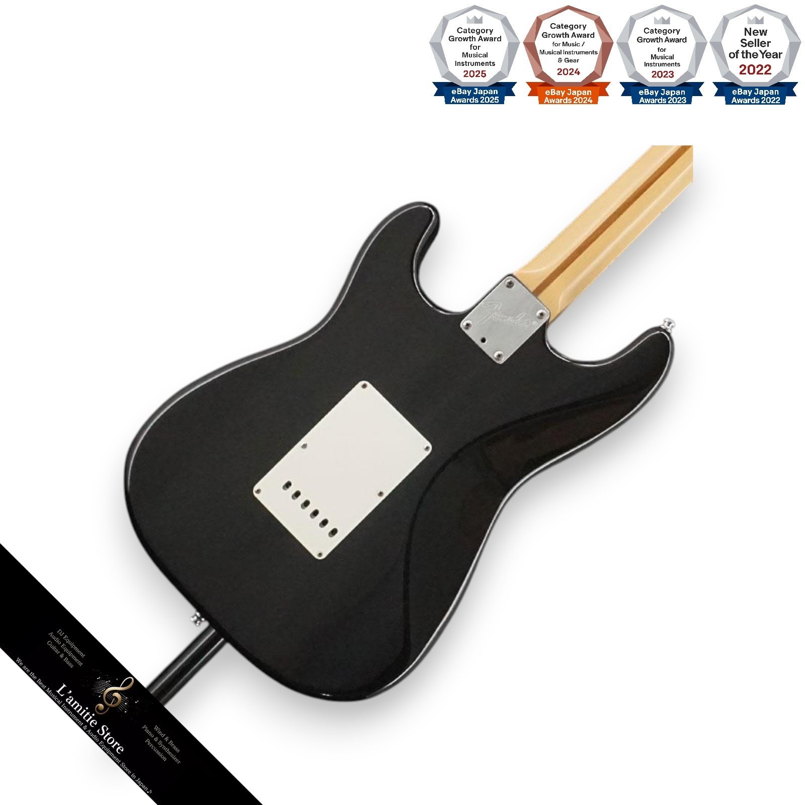 Fender Eric Clapton Blackie Stratocaster Electric Guitar Lace Sensor Anodized P
