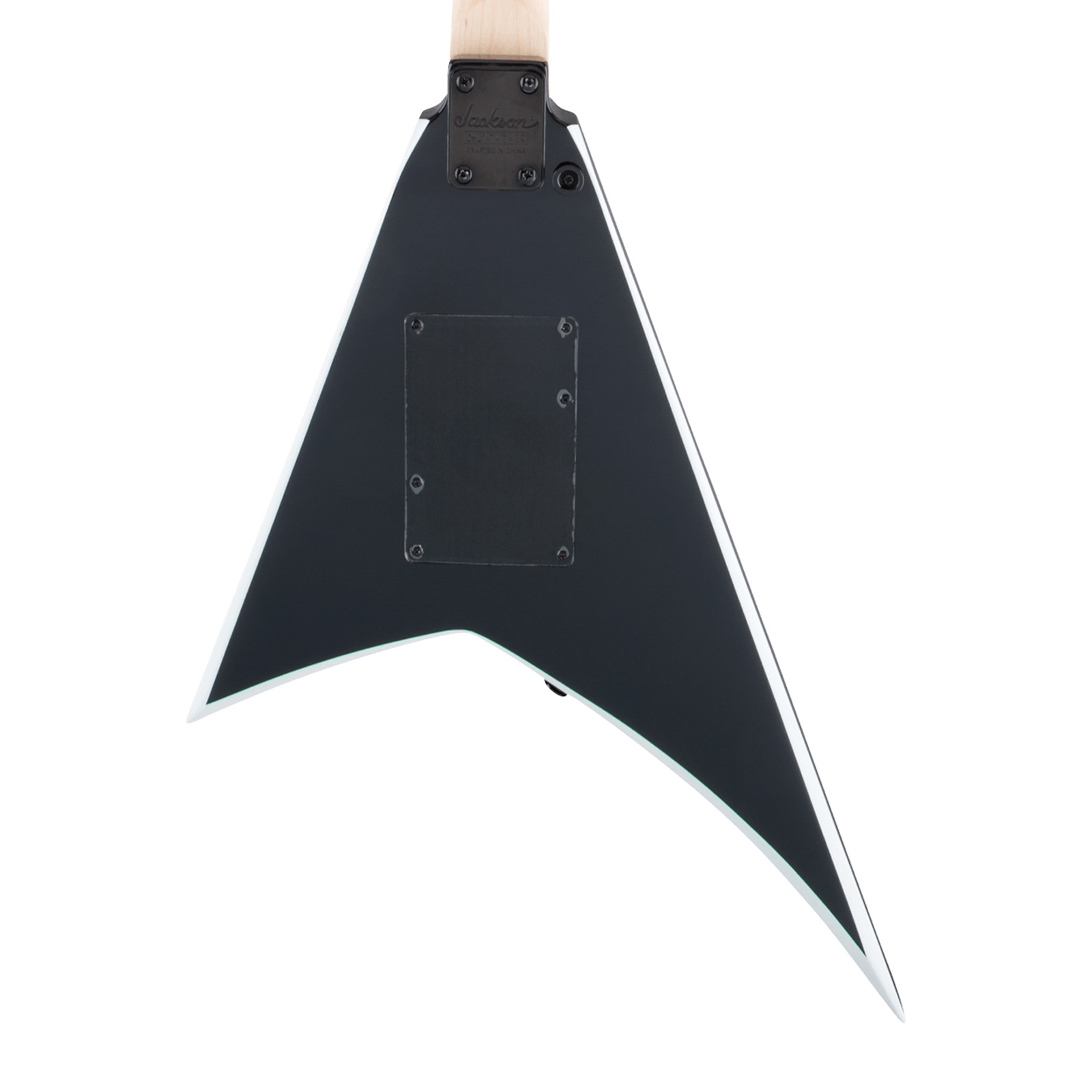 Jackson JS Series Rhoads JS32 – Black w/ White Bevels w/ Amaranth FB