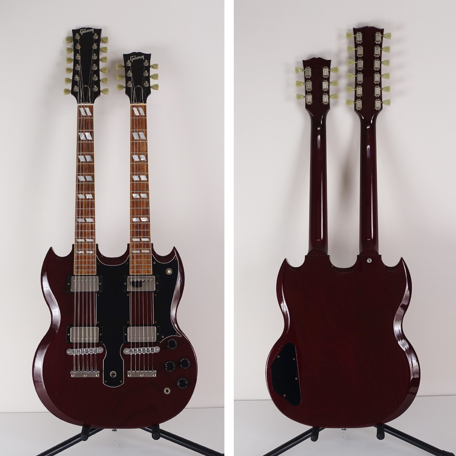 1992 Gibson EDS-1275 Double Neck SG Cherry Red with Original Hardshell Case
