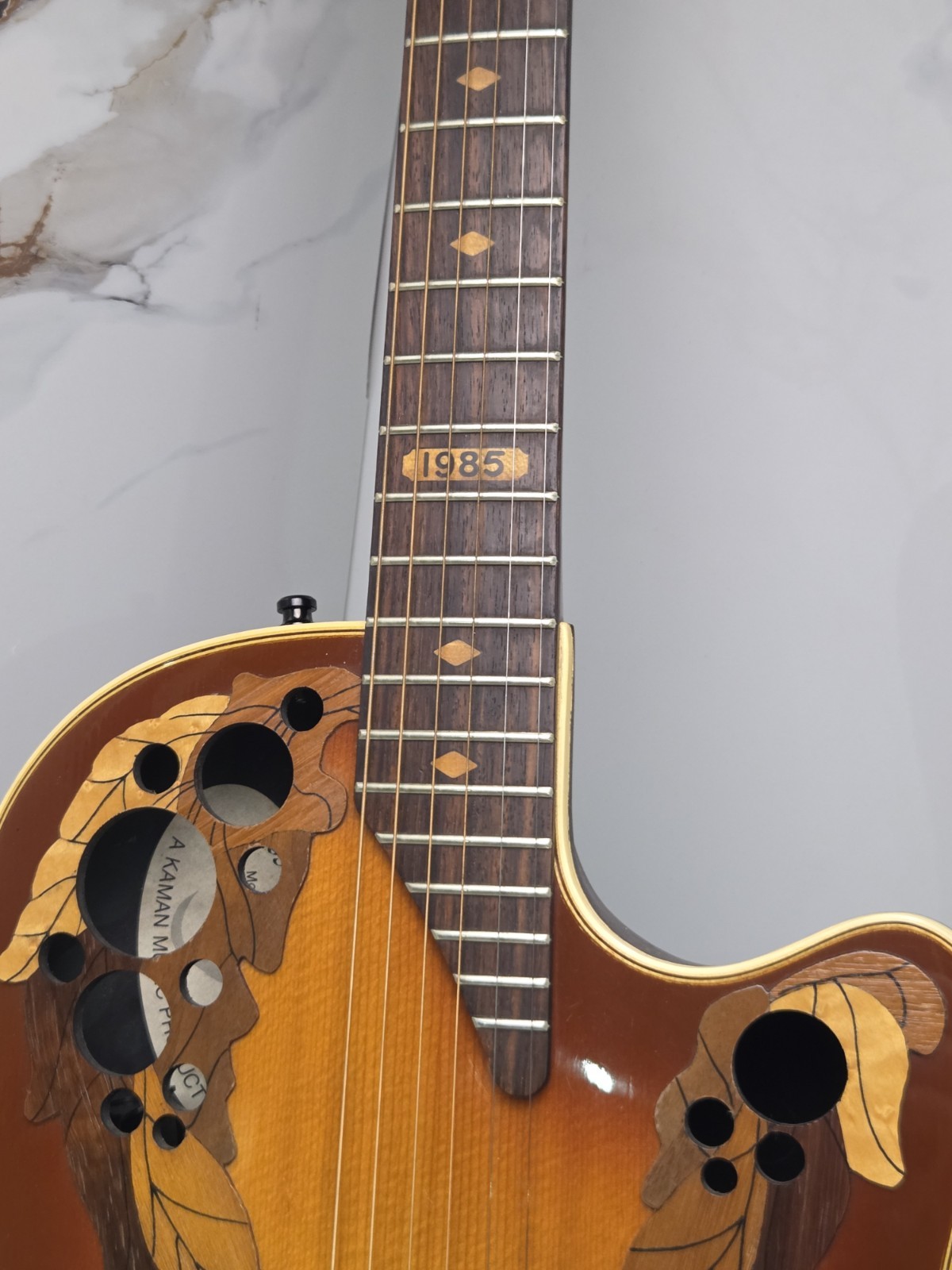 Ovation 85 Collectors Series Owned by Mick Jones FOREIGNER 1985 Sunburst Guitar