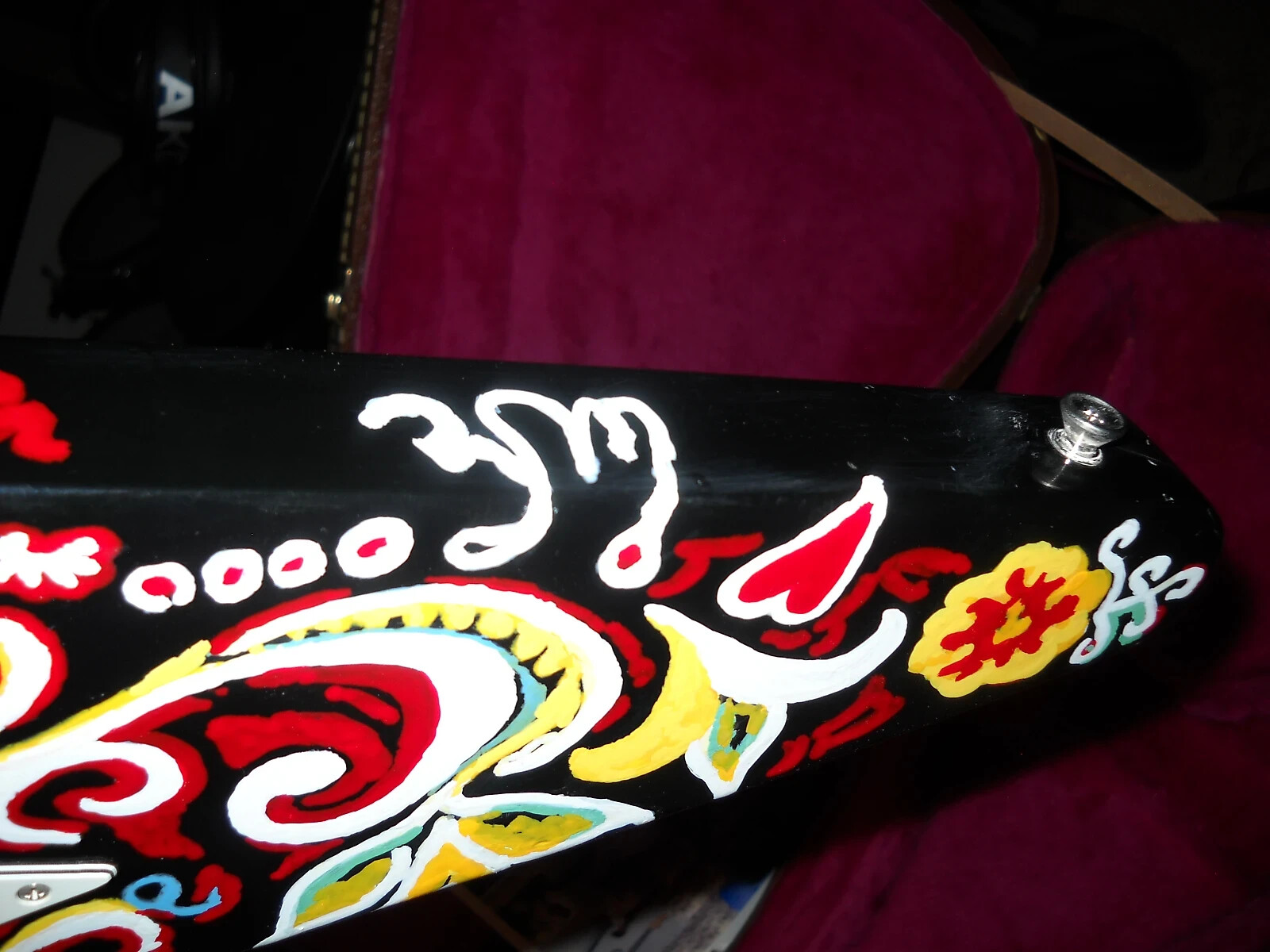 Scarecrow Guitars Hendrix Tribute Gibson Flying V 1997 Custom Painted