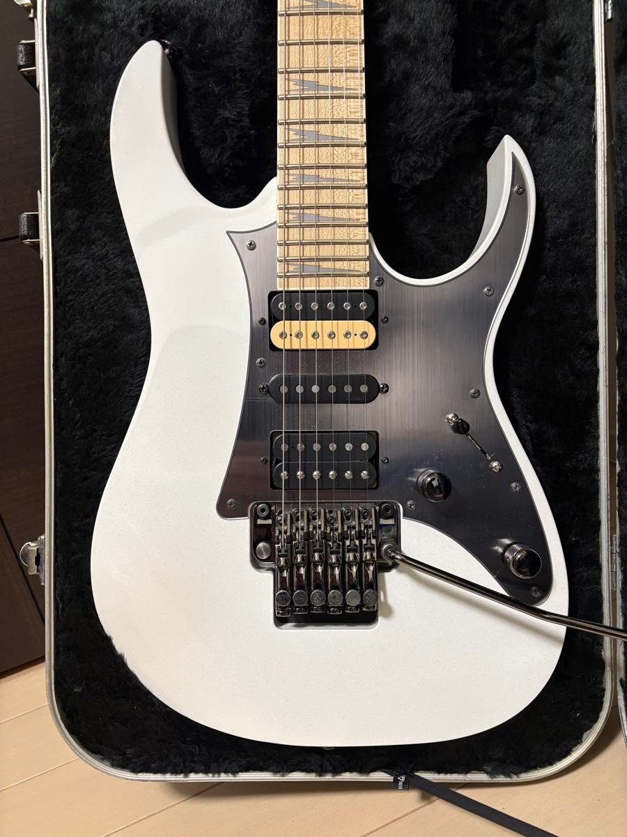 Ibanez RG2450MZ Galaxy White Electric Guitar Lock Peg Pickup Replaced Good Condi