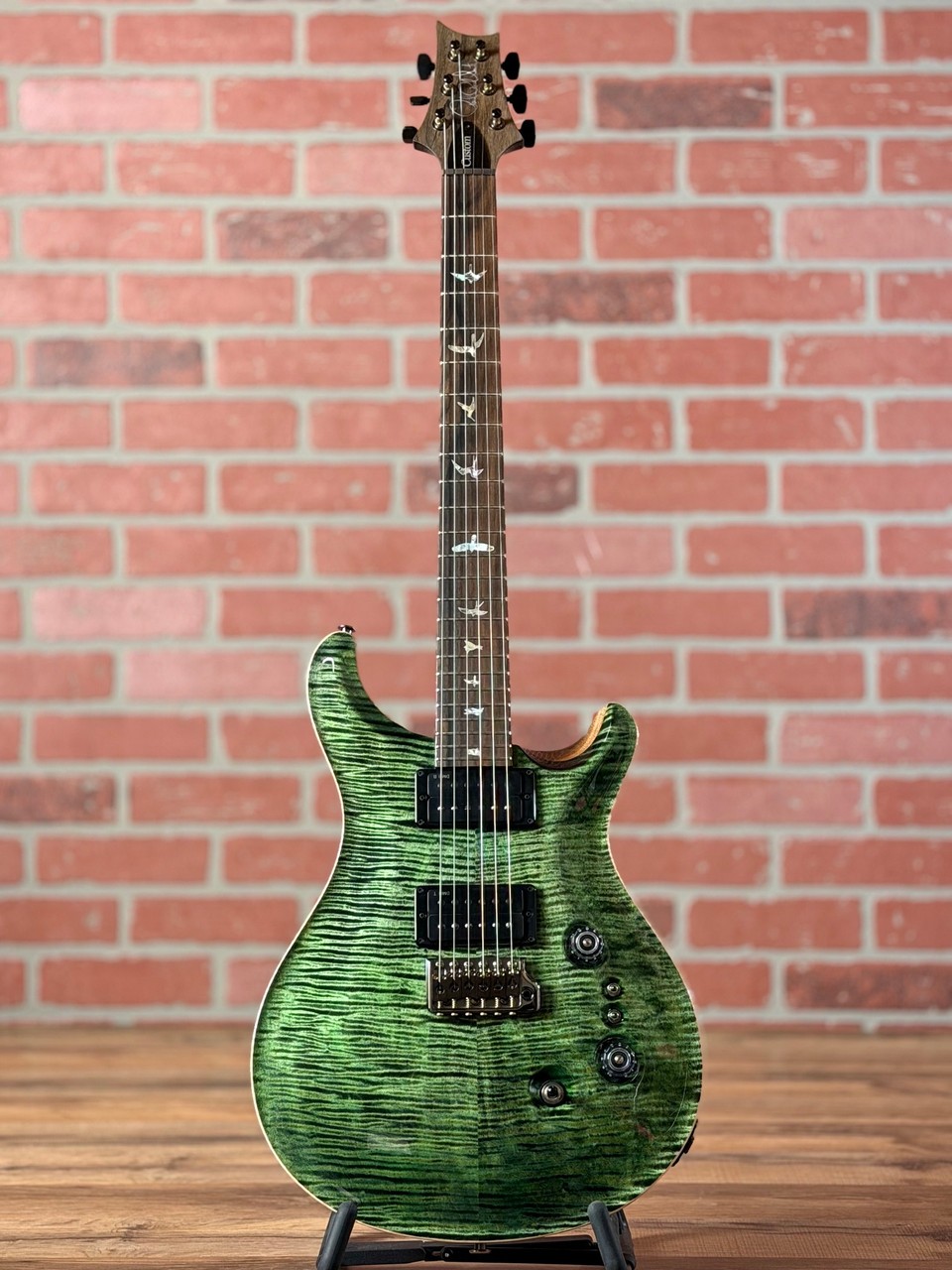 PRS Custom 24-08 10-Top Electric Guitar – Sage with Stained Neck