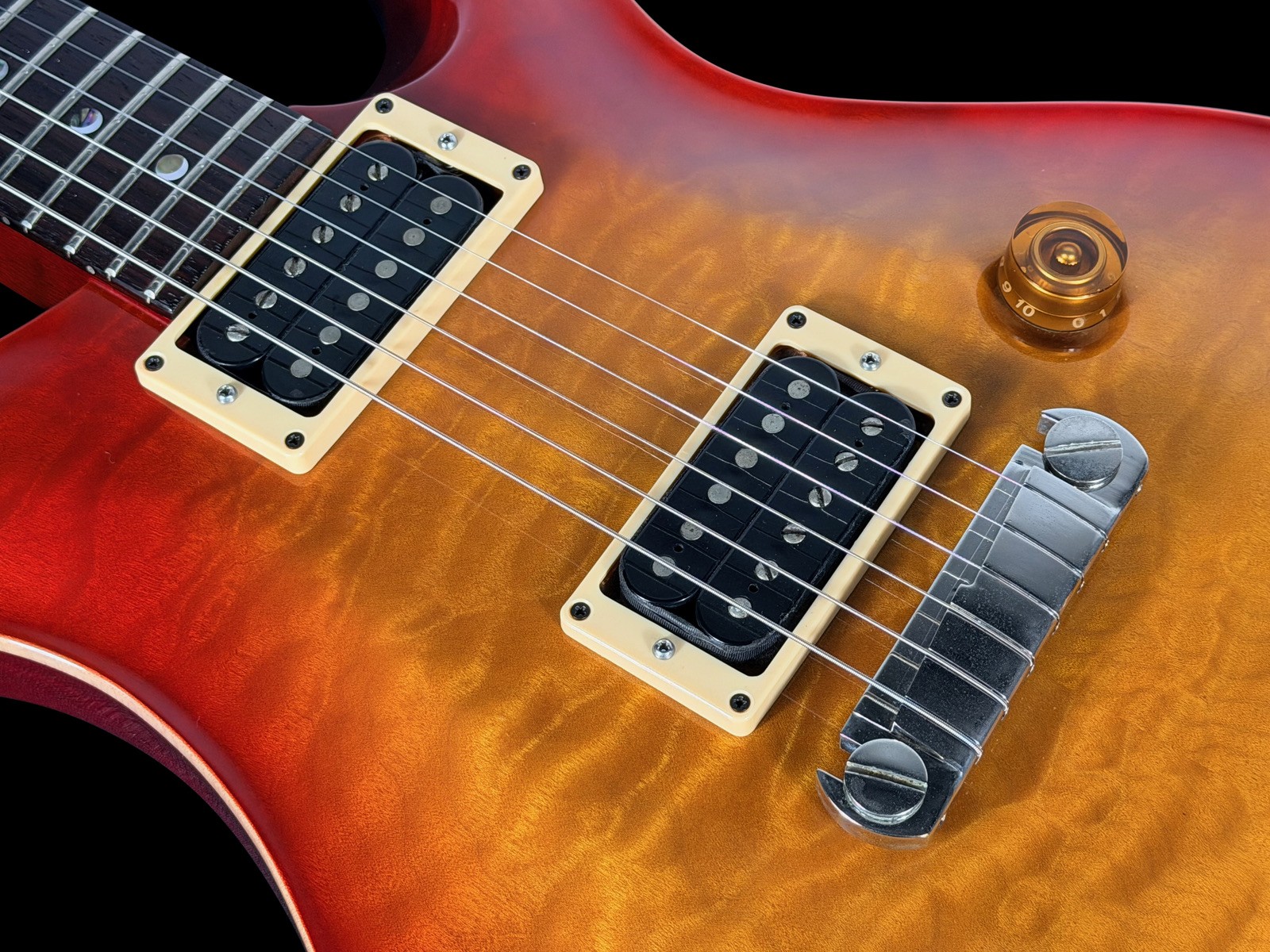 1997 PAUL REED SMITH PRS CUSTOM 22 QUILT TOP ~ CHERRY SUNBURST