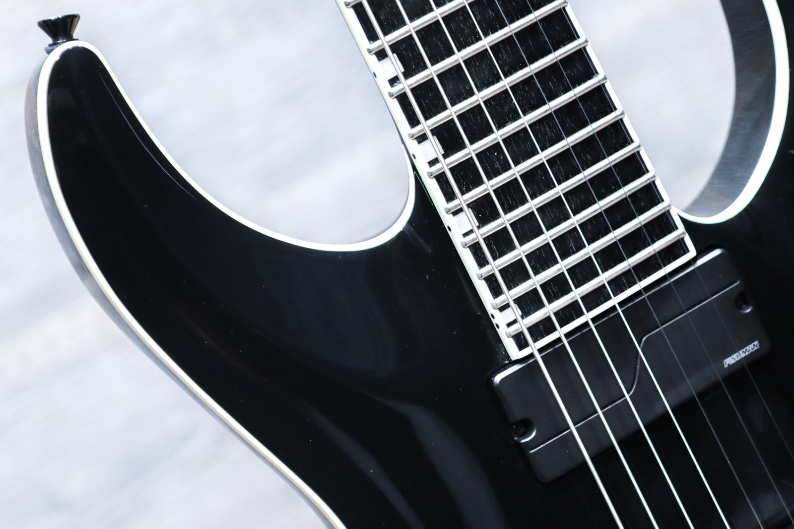 ESP E-II Horizon FR-7 Black with Fishman Fluence Pickups Electric Guitar w/Case