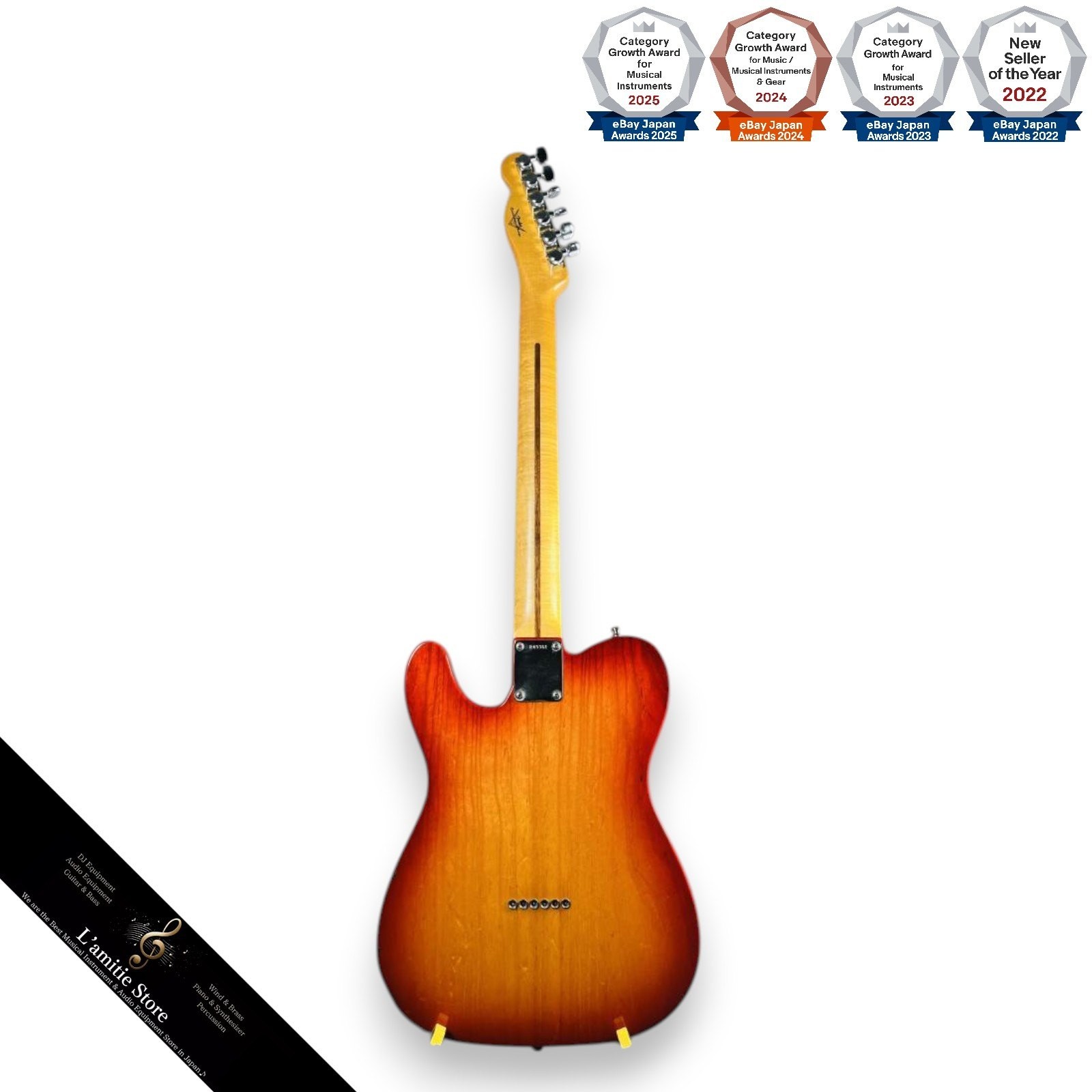 Fender Custom Shop Custom Deluxe Telecaster with Jumbo Frets Locking Tuners