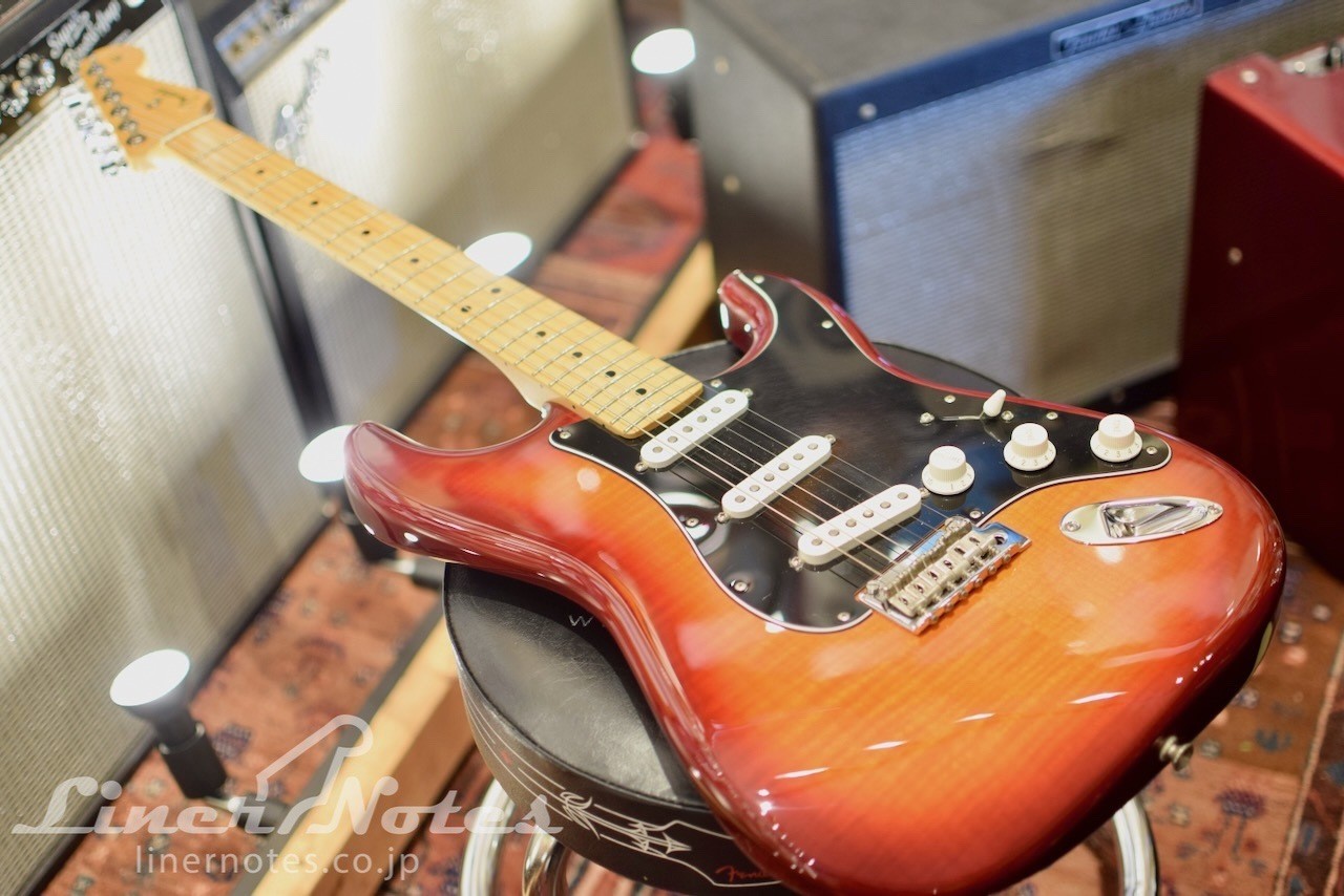 Fender Player Stratocaster Plus Top Electric Guitar Aged Cherry Burst #JB27019