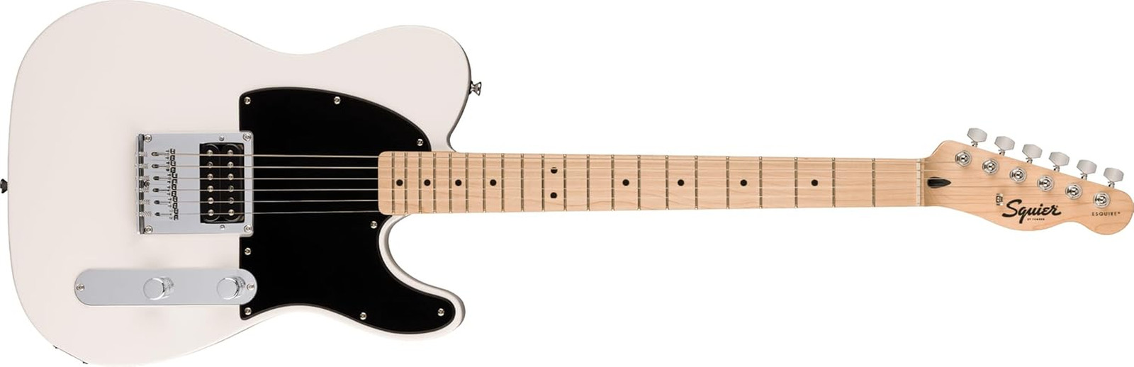 Squier Sonic Esquire Electric Guitar Arctic White with Maple Fingerboard
