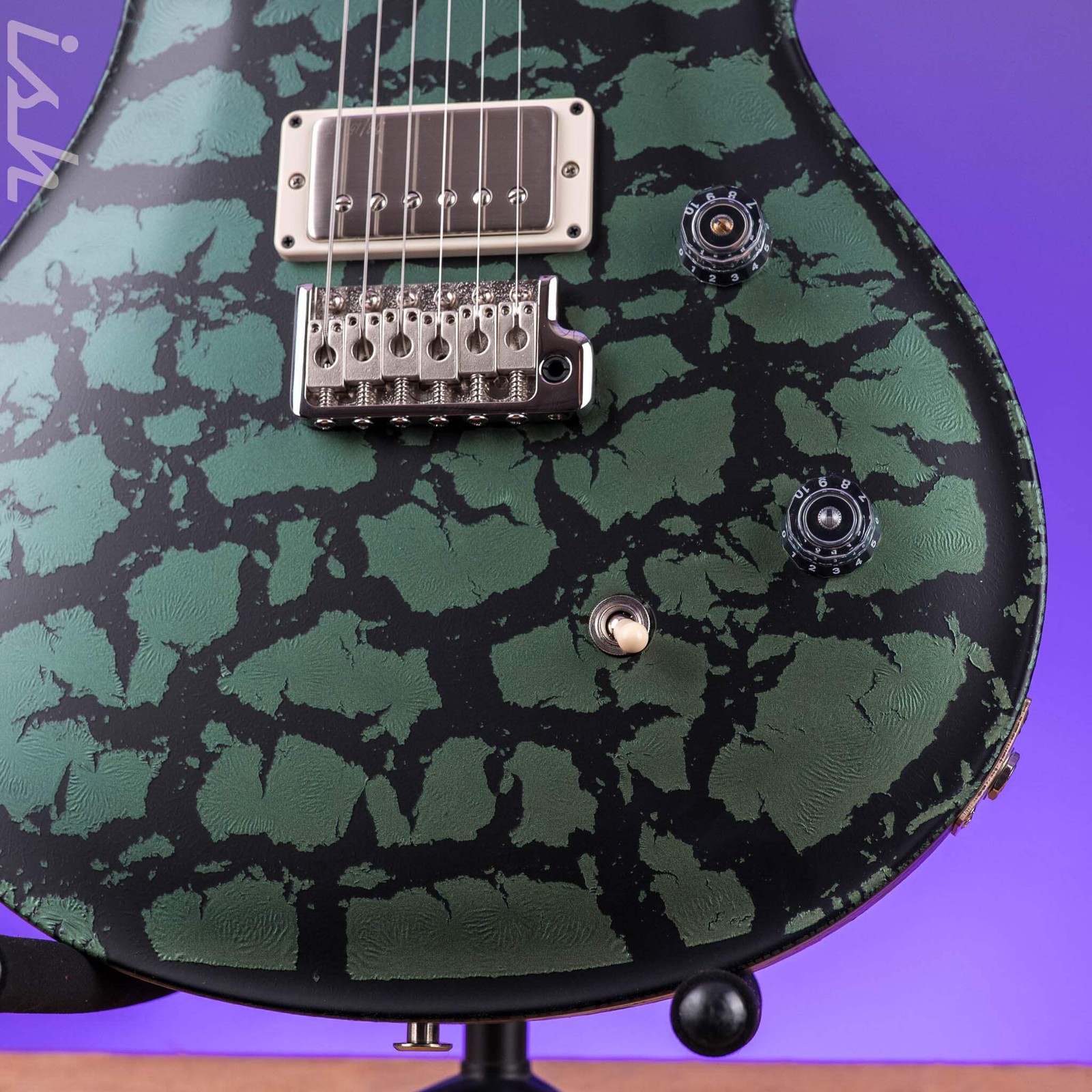 PRS CE 24 Black Macha Green Crackle