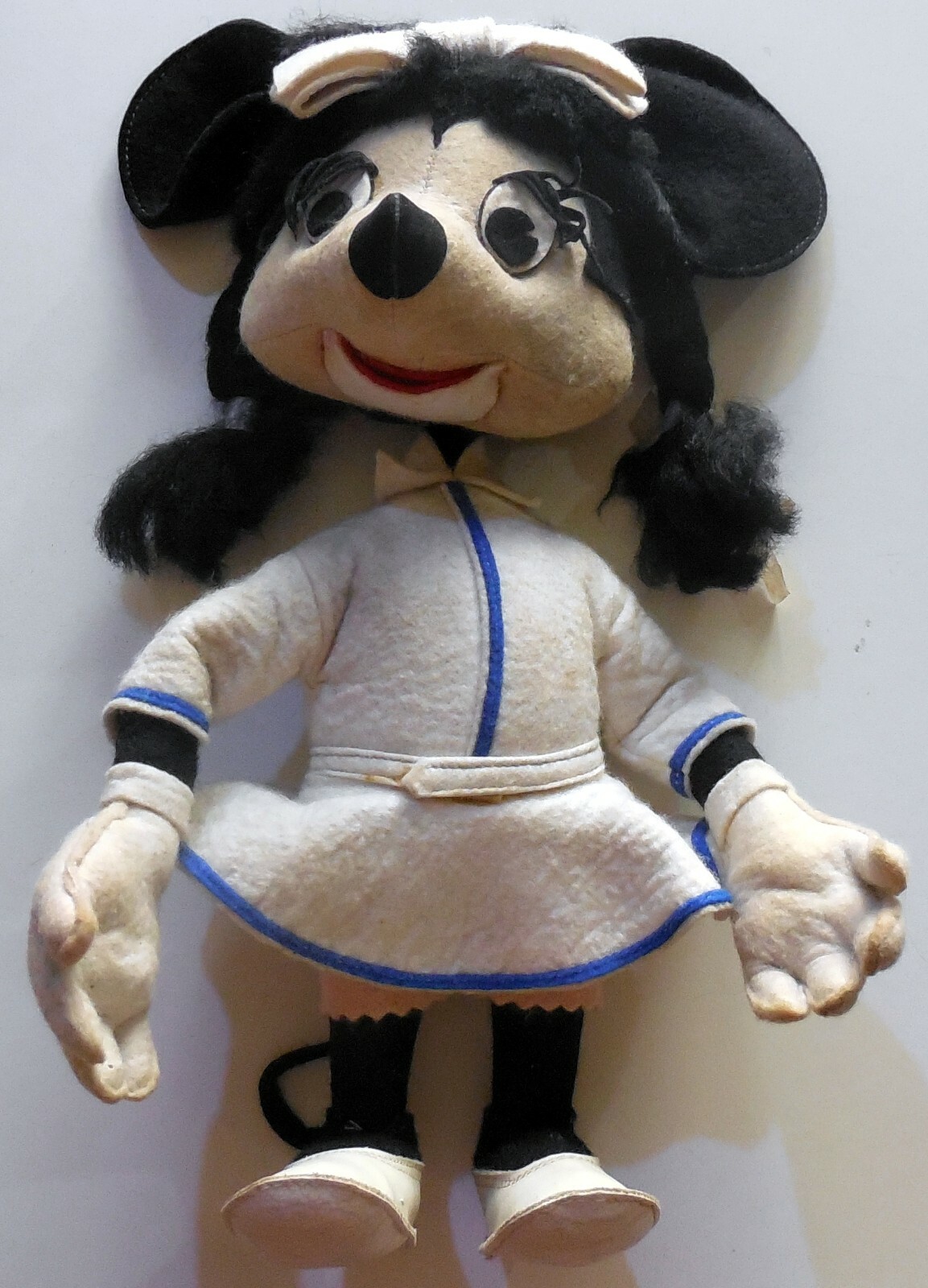 VINTAGE TOY DOLL pannolenci LENCI MINNIE WALT DISNEY ITALY 1960s cresba lars