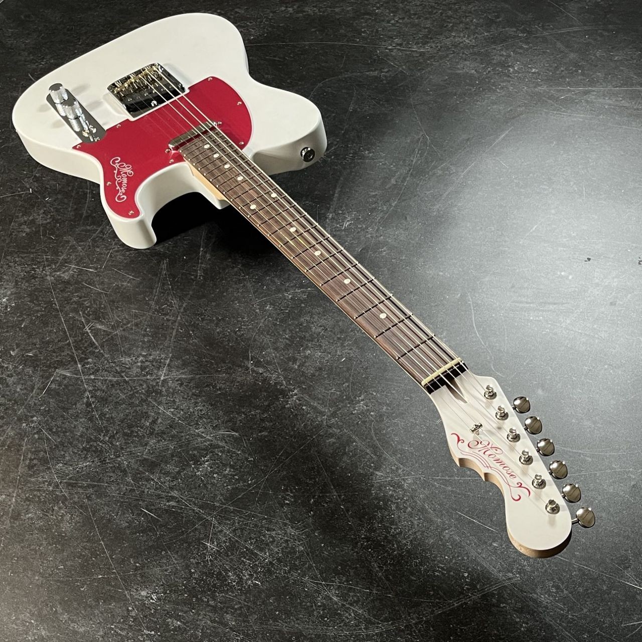 Momose MT1-ADZ-RD/R Custom Electric Guitar Aluminum Pickguard 3.31kg Used