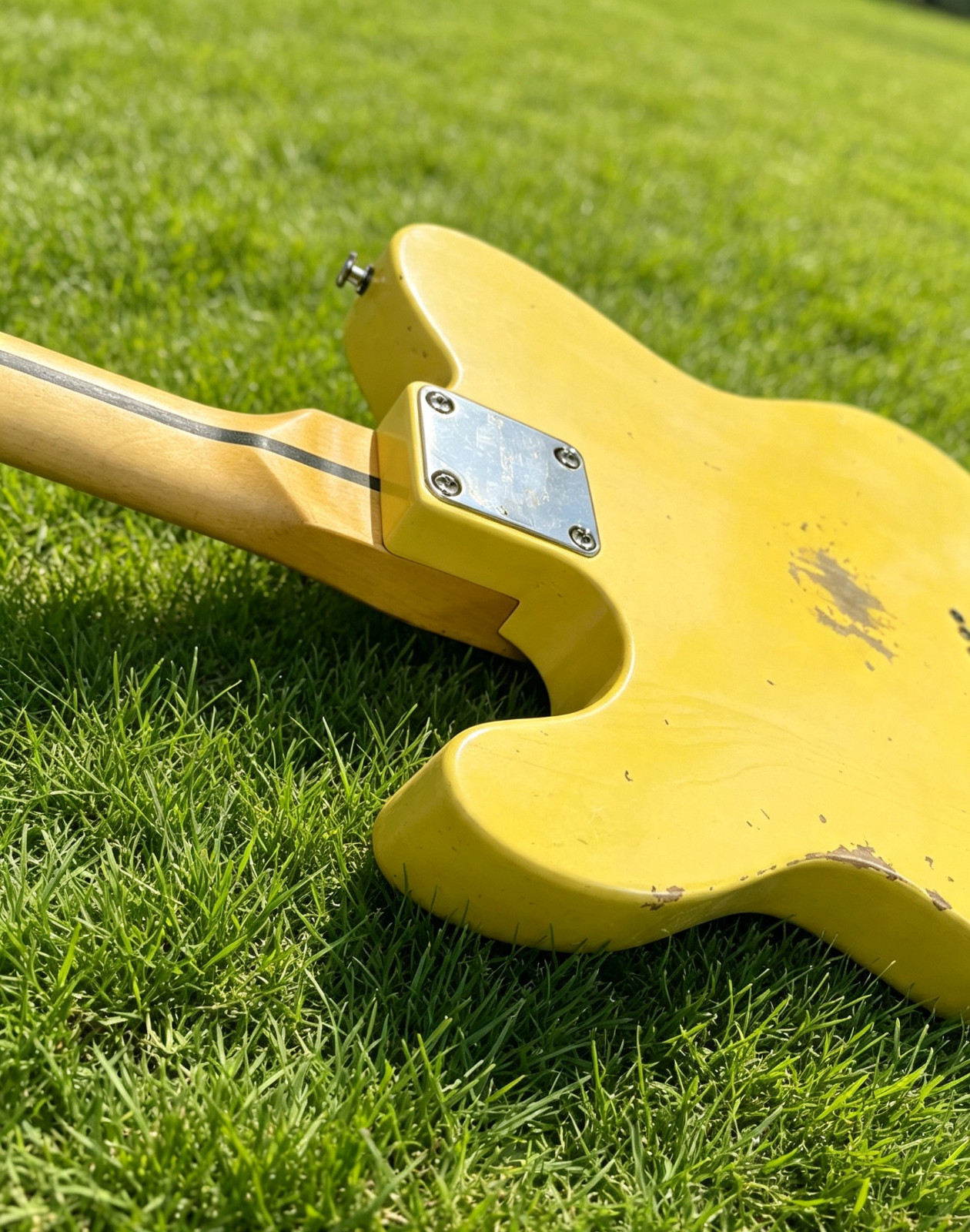 Ship US Butterscotch Blonde TL Electric Guitar Relic Finish Maple Neck