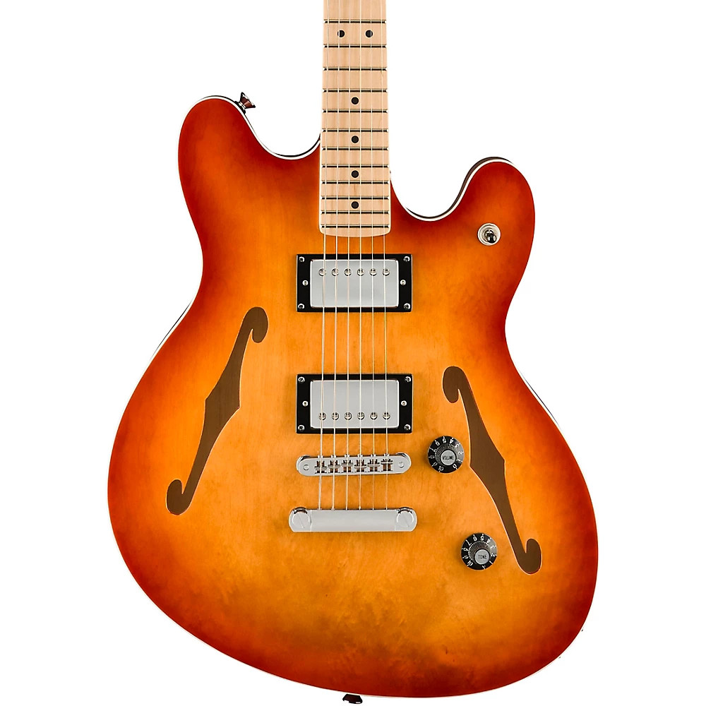 Squier Affinity Starcaster Deluxe Maple Fingerboard Guitar Sienna Sunburst