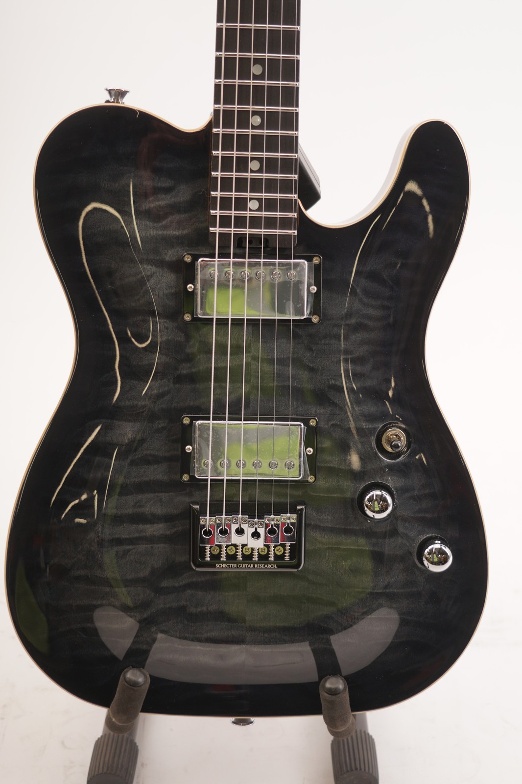 Schecter PT Classic Electric Guitar (Transparent Black Burst)